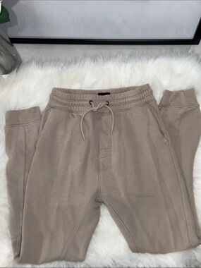 H&M Men's 100% Cotton Jogger Sweatpants Beige Taupe Size XS (CN 175/72A)